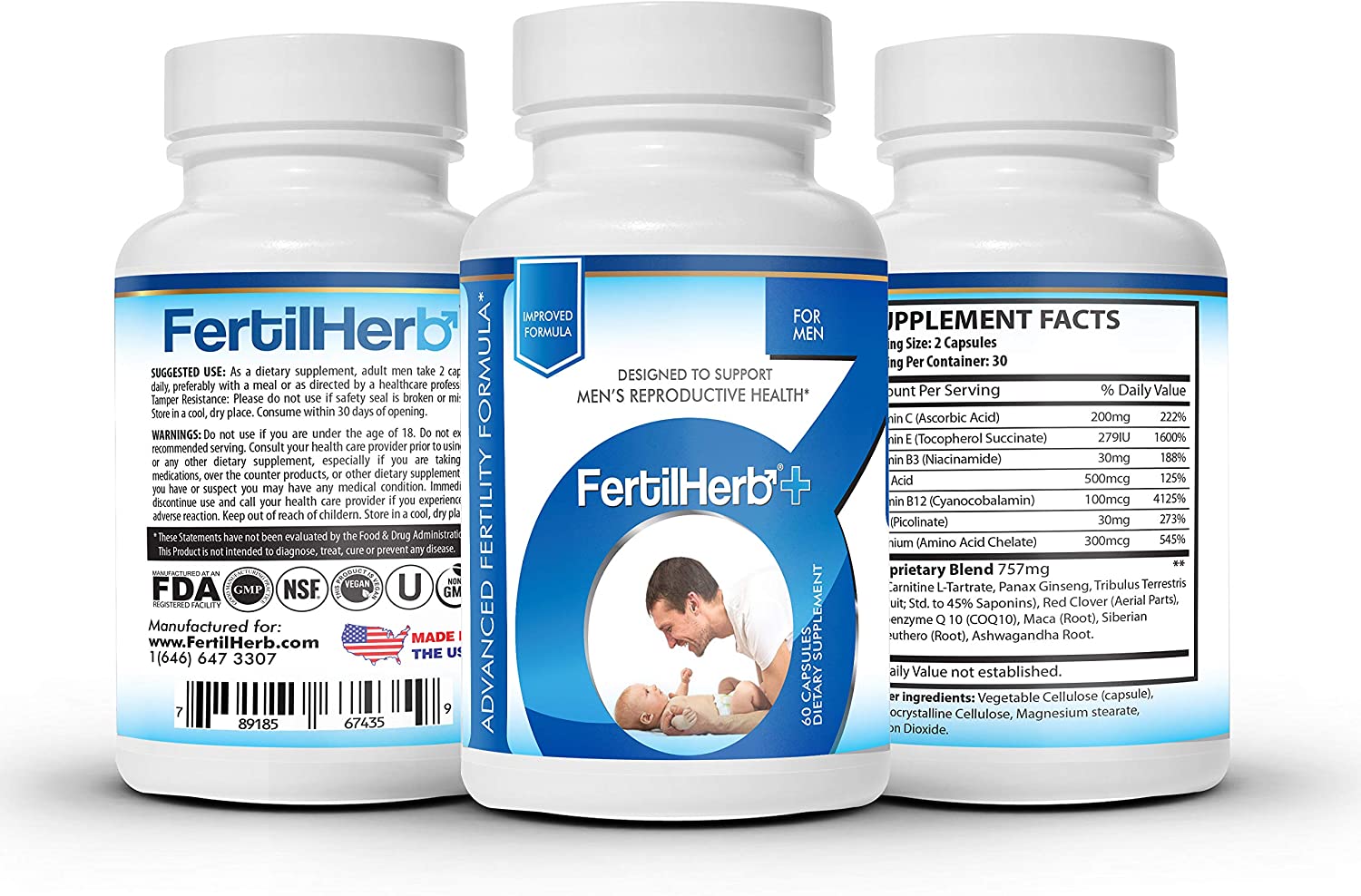 FertilHerb®+ for Men 2-Pack